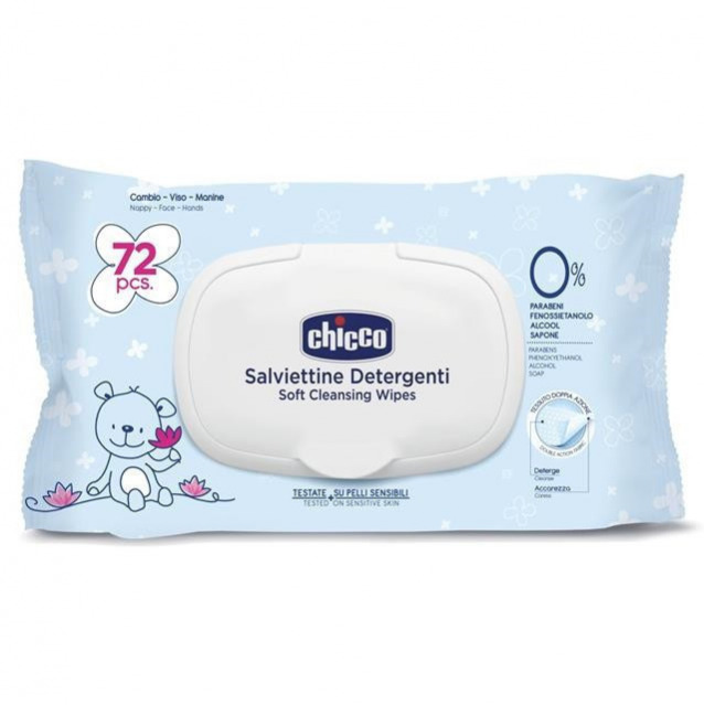 Chicco Baby Moments törlőkendő 72 db 1