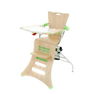 Kuster K1 etetőszék Beech with Lime 1