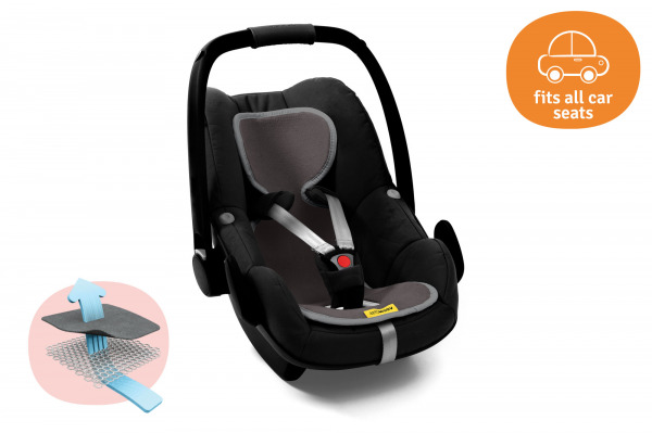 Aeromoov izzadásgátló nyári huzat - 0-13 kg autósülésbe antracit