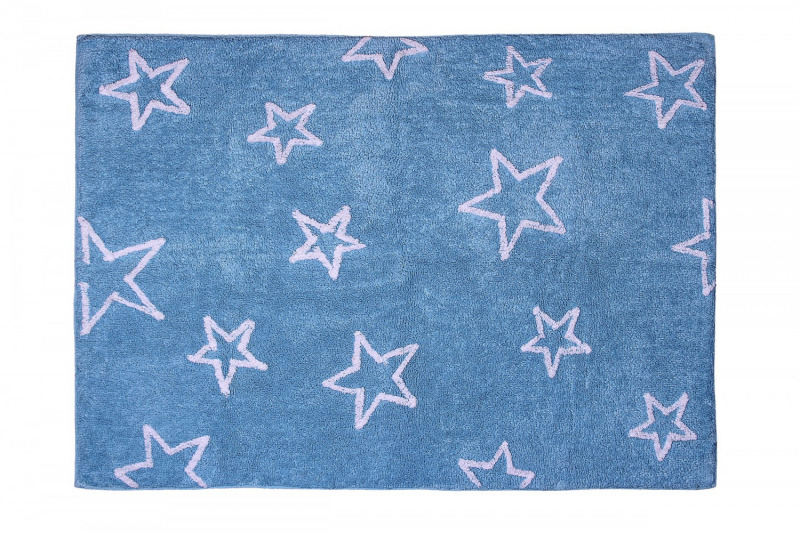 Aratextil mosható pamutszőnyeg - 120x160cm Estrella celeste