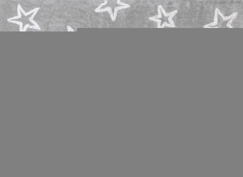 Aratextil moshat pamutsznyeg - 120x160cm szrke fehr csillag rajzos