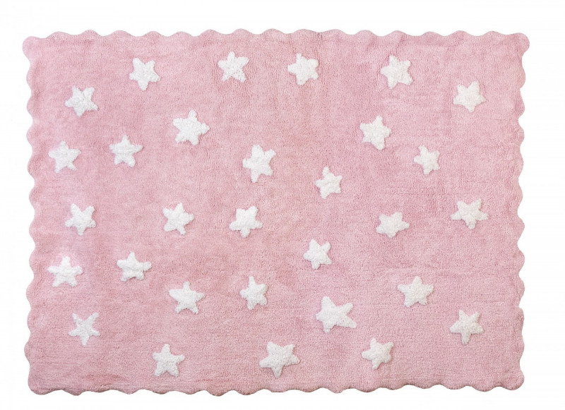 Aratextil moshat� pamutsz�nyeg - 120x160cm r�zsasz�n csillagos