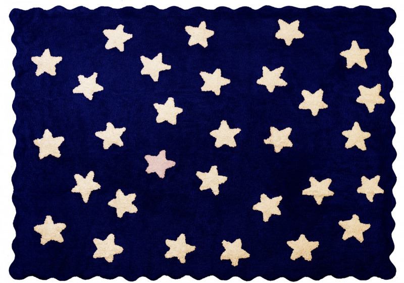 Aratextil moshat� pamutsz�nyeg - 120x160cm k�k csillagos