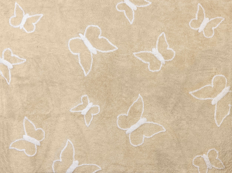 Aratextil moshat� pamutsz�nyeg - 120x160cm b�zs pillang�s