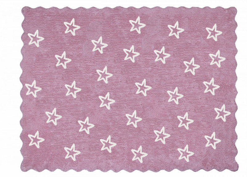 Aratextil moshat� pamutsz�nyeg - 120x160cm r�zsasz�n apr� csillagos hull�mos sz�l�