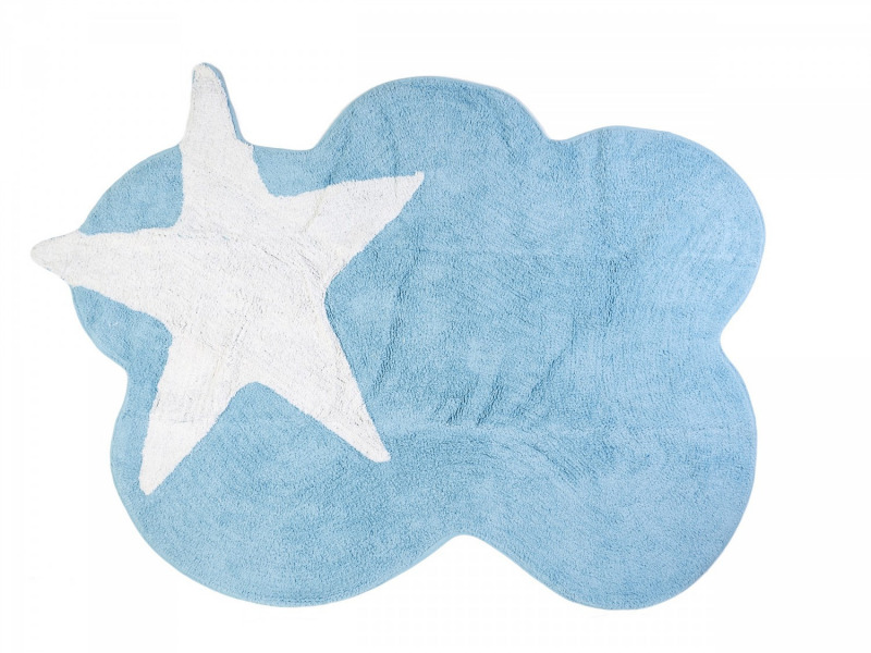 Aratextil moshat� pamutsz�nyeg - 120x160cm k�k felh� csillaggal