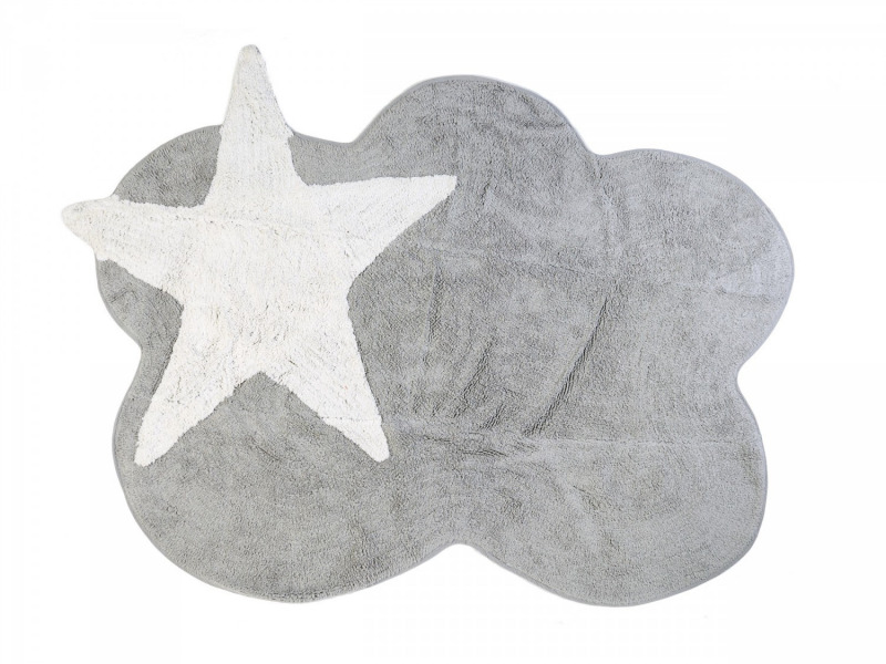 Aratextil moshat� pamutsz�nyeg - 120x160cm sz�rke felh� csillaggal