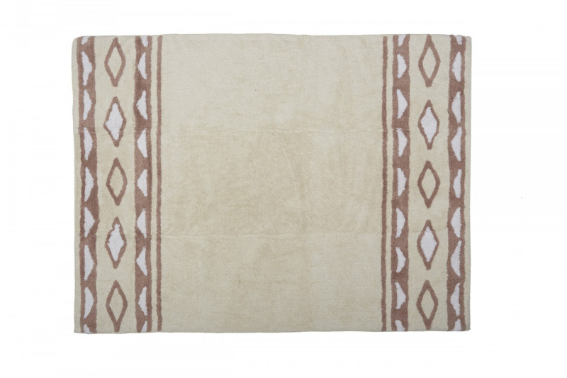Aratextil mosható pamutszőnyeg - 120x160cm bézs indián