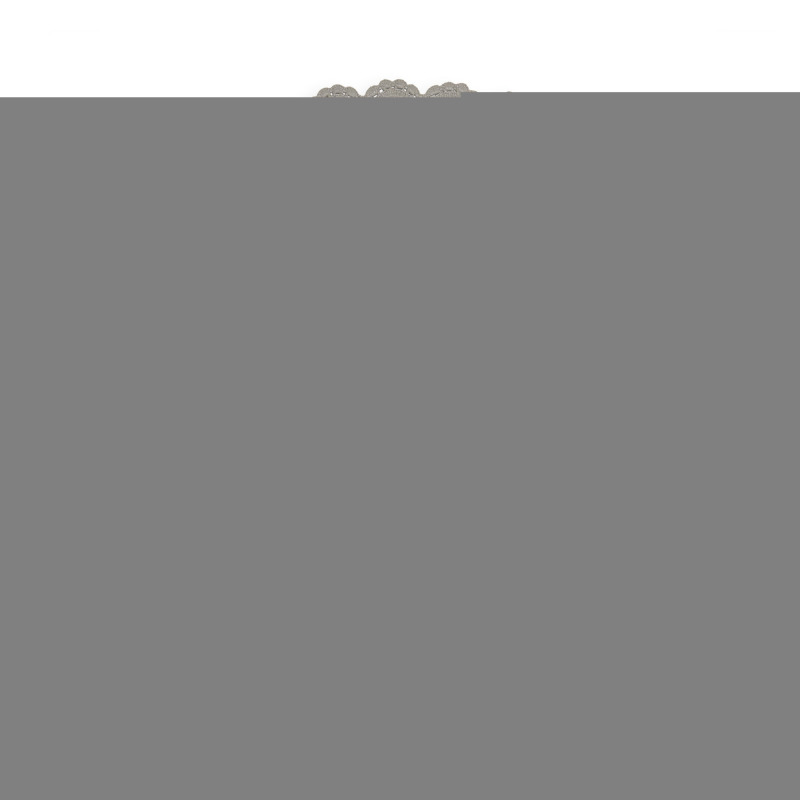 Aratextil moshat pamutsznyeg - 140cm DIA szrke kerek