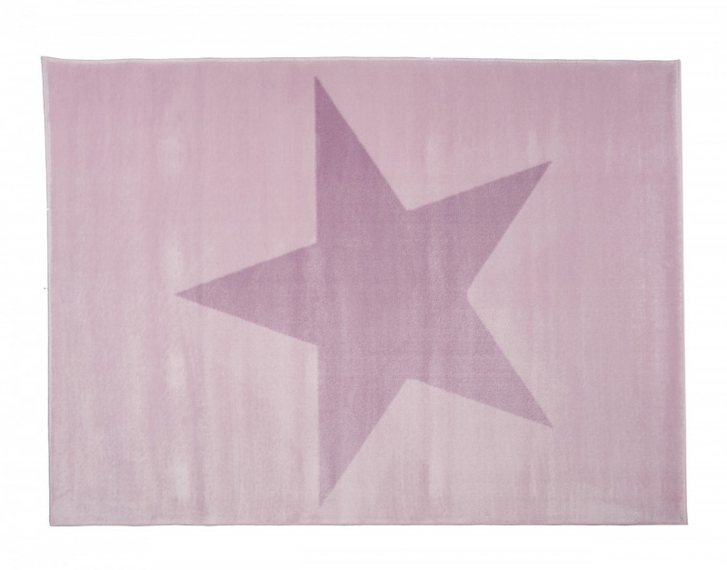 Aratextil acryl szőnyeg - 120x160cm rózsaszín csillag