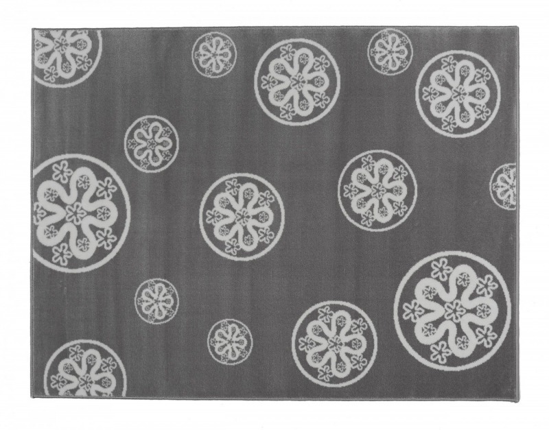 Aratextil acryl sz�nyeg - 140x200cm sz�rke vir�gos nagy