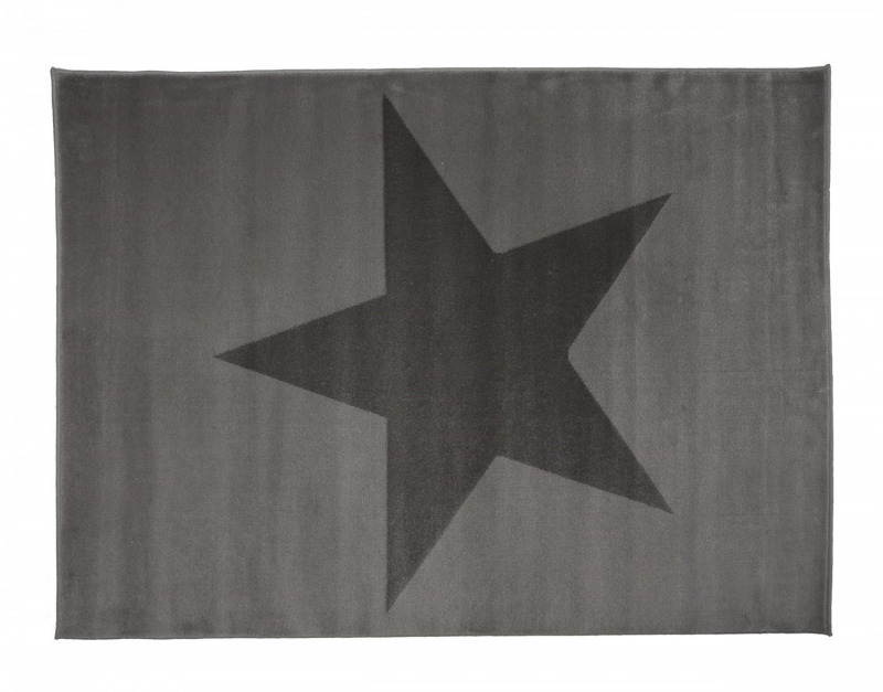 Aratextil acryl sznyeg - 120x160cm szrke csillag