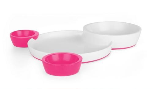 Boon Groovy tányér - pink