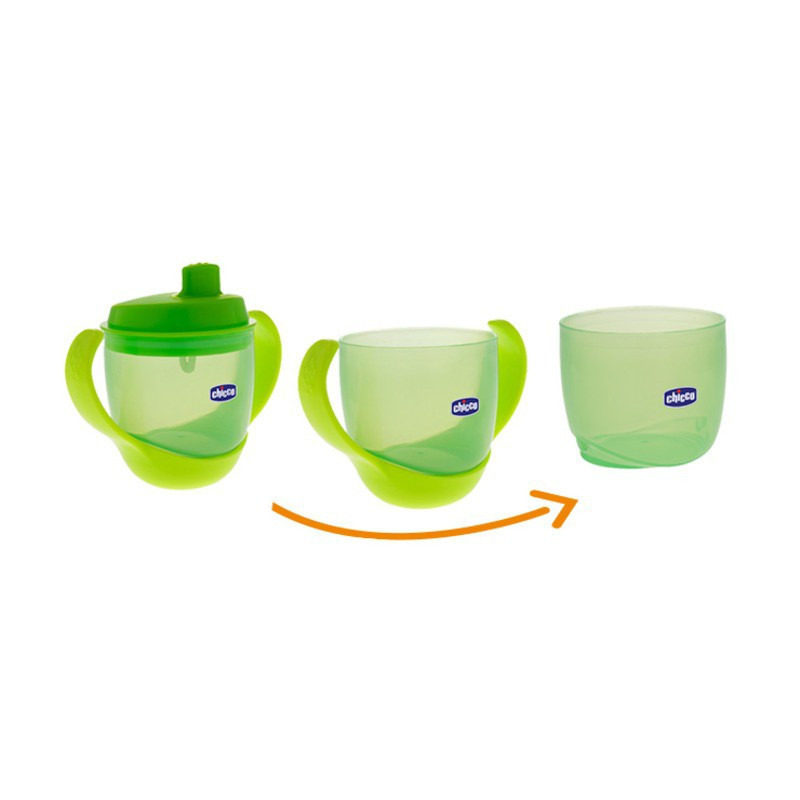 Chicco Meal Cup pohárrá alakítható itató - zöld