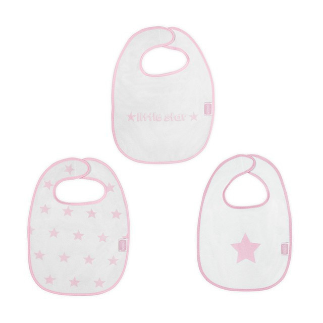 Jollein partedli frottír verlcro - Little star pink