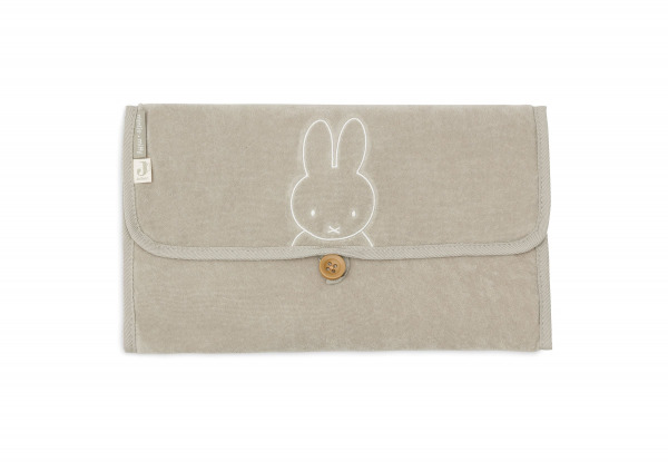 Jollein pelenkázó matrac úti  - Terry Miffy Olive Green