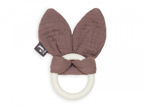 Jollein rágóka  - Silicone Bunny Ears Chestnut