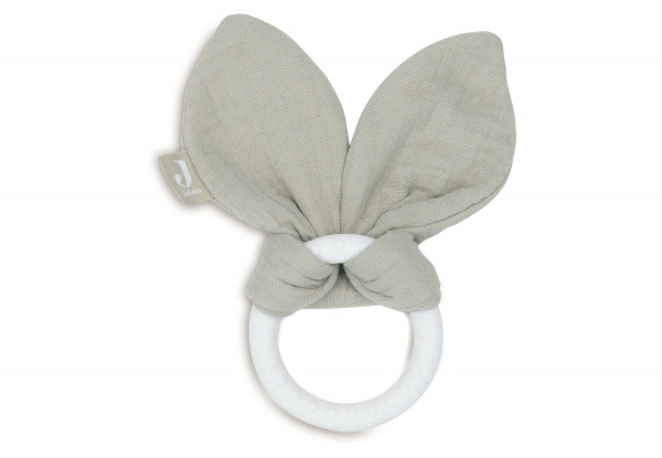 Jollein rágóka  - Silicone Bunny Ears Olive Green