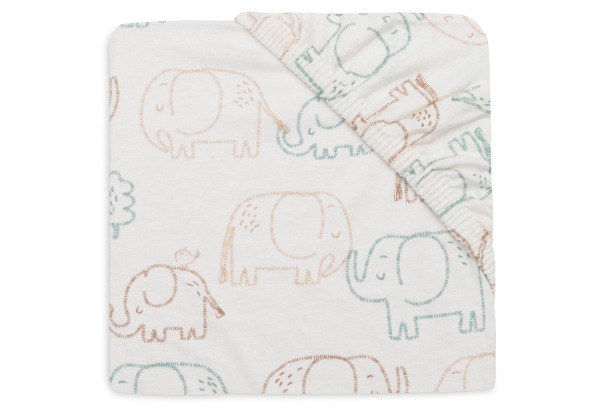 Jollein leped� kis�gy  - 60x120 cm Jersey Elephant Tales