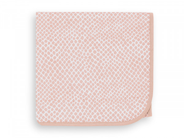 Jollein takaró  - 75x100 cm Jersey Snake Pale Pink