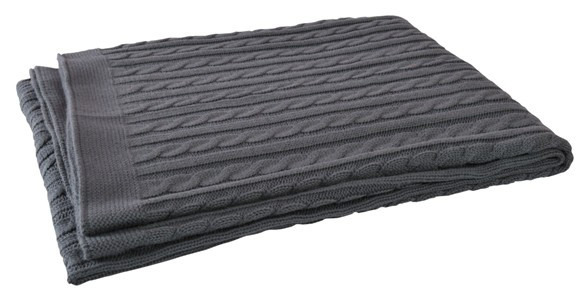 Jollein takaró cable - 75x100cm anthracite