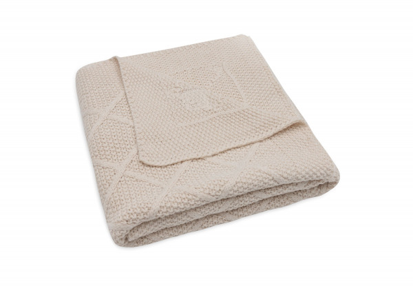 Jollein takar�  - 75x100 cm Check Knit Oatmeal