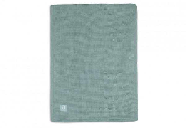 Jollein takar�  - 75x100 cm Basic Knit Forest Green/Coral Fleece