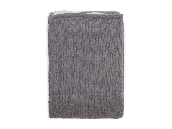 Jollein takar
 - 75x100 cm Bliss Knit Teddy Storm Grey