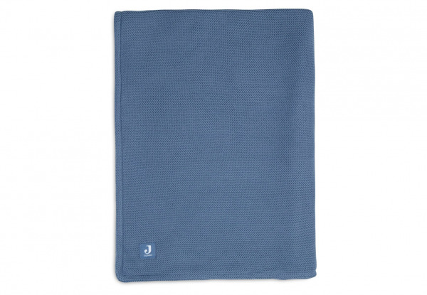 Jollein takar
 - 75x100 cm Basic Knit Jeans Blue/Coral Fleece