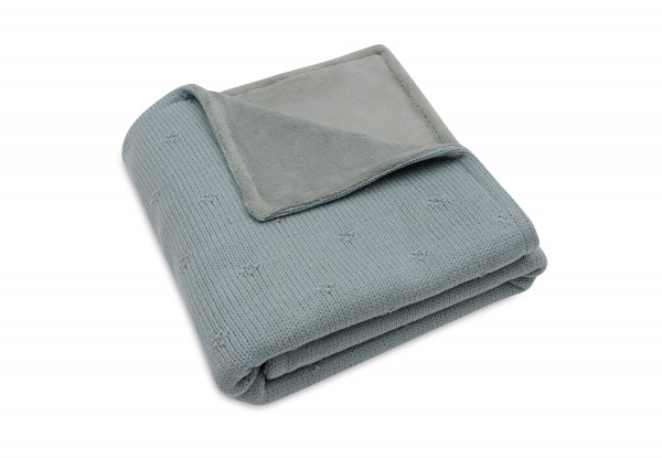 Jollein takar�  - 75x100 cm Cosy Knit Sea Green/Velvet