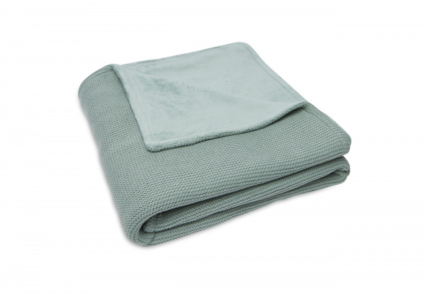 Jollein takar
 - 100x150 cm Basic Knit Forest Green/Coral Fleece