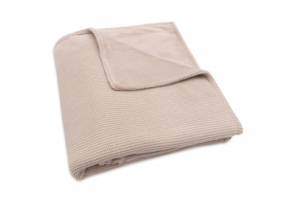 Jollein takaró  - 100x150 cm Basic Knit Wild Rose/Fleece