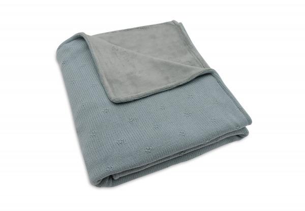 Jollein takaró  - 100x150 cm Cosy Knit Sea Green/Velvet