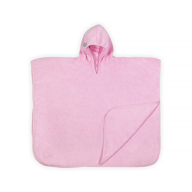Jollein kapucnis ponchó 60x - 70cm light pink