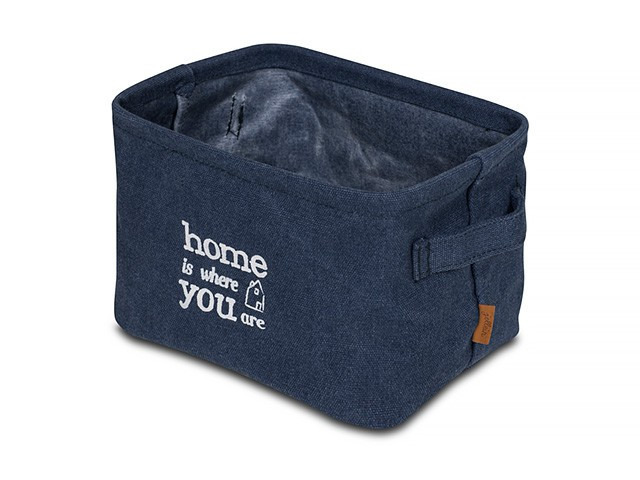 Jollein tárolókosár - Stonewashed canvas navy