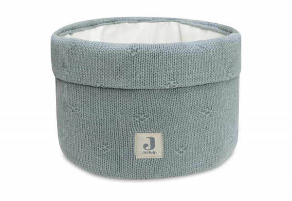Jollein tárolókosár  - Cosy Knit Sea Green
