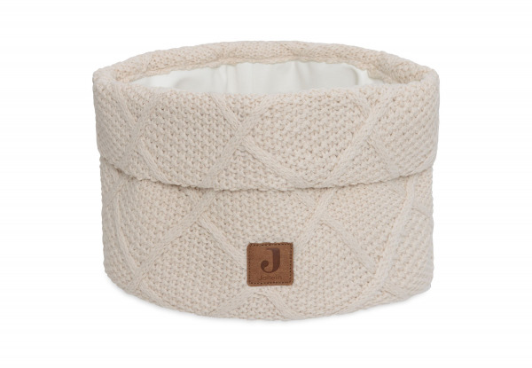 Jollein tárolókosár  - Check Knit Oatmeal