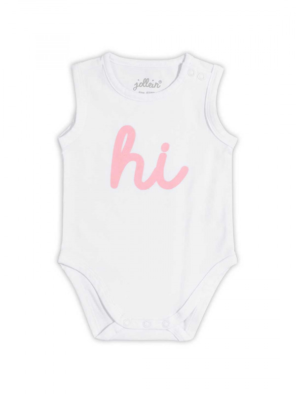 Jollein body - 62-68 feh�r/hi