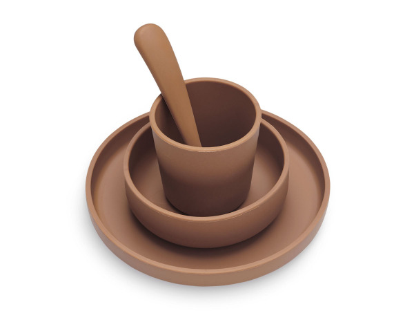 Jollein étkészlet szilikon  - Caramel
