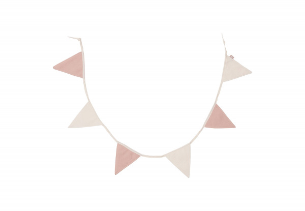 Jollein zászlófűzér  - 200x17 Rose/Ivory