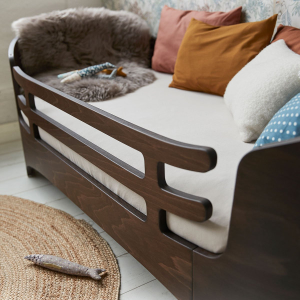 Leander Junior ágy legurulásgátló - Walnut