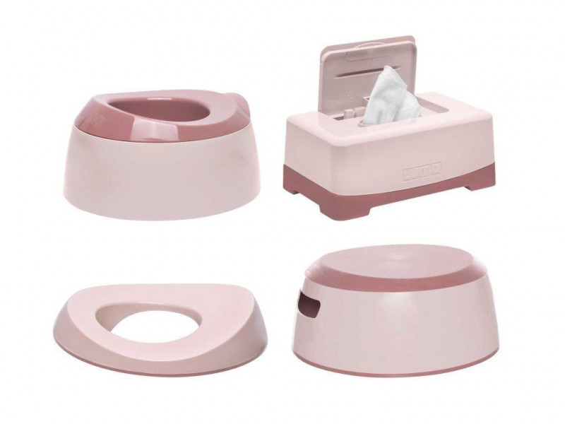 Luma toalett tréning szett - Blossom pink