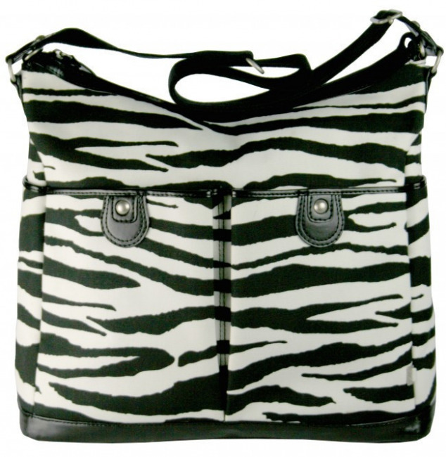 OiOi Hobo Pockets - Zebra Stripe Black & White