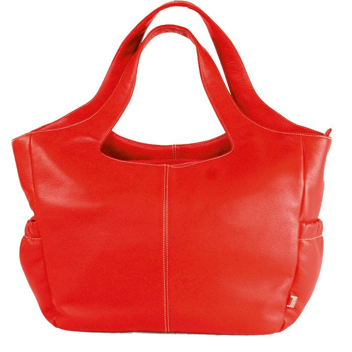 OiOi Tote Mod - sugar red leaher