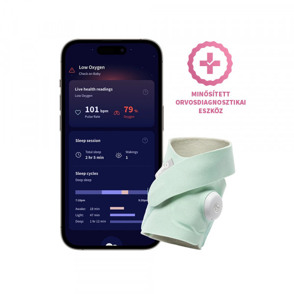 Owlet okoszokni Dream Sock - 0-18 hnap Mint