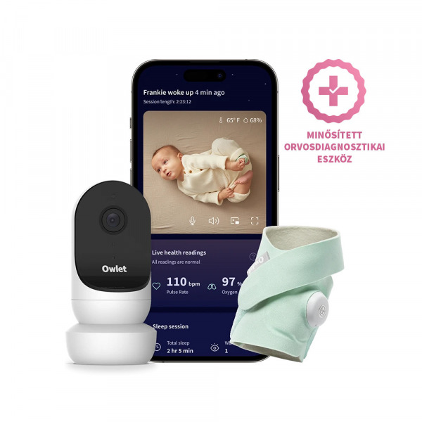 Owlet okoszokni Dream Sock  + Cam2 - Mint
