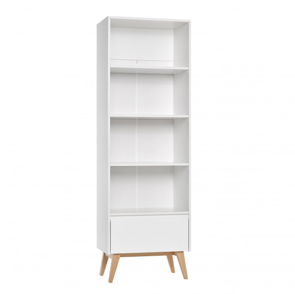Pinio Swing k�nyvszekr�ny - magas White/natural