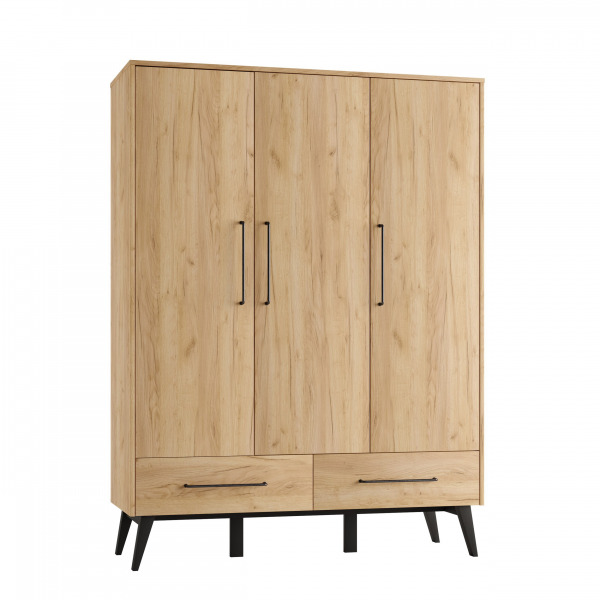 Pinio Retro szekr�ny - 3 ajt�s Oak