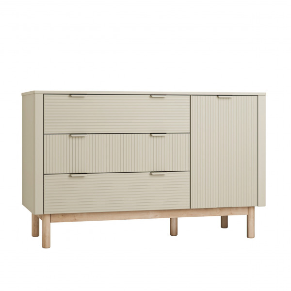 Pinio Miloo kom�d - 3 fi�kkal �s 1 ajt�val Champagne