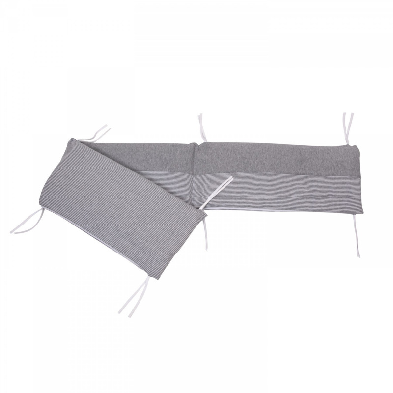 Quax ágynemű szett fejvédővel - Jersey Stripe Grey